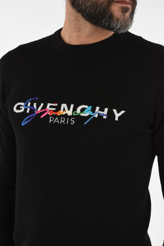 Maglia Girocollo in Lana con Ricamo