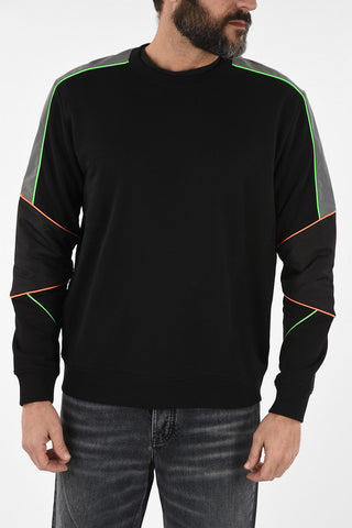 Crewneck Sweatshirt with Sleeve Details