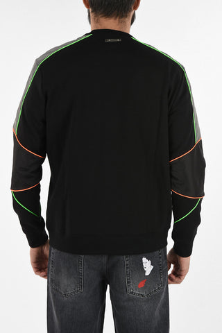 Crewneck Sweatshirt with Sleeve Details