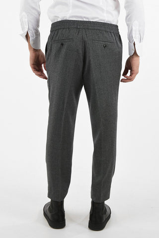 Wool Drawstring Pants  