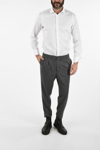 Wool Drawstring Pants  