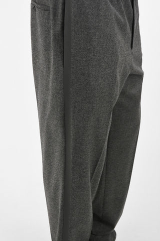 Straight Fit Pants with Elastic Waist Band