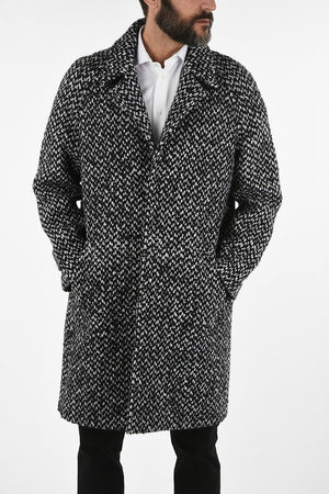 Bouclé 3 Button Coat