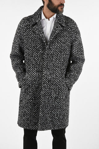 Bouclé 3 Button Coat