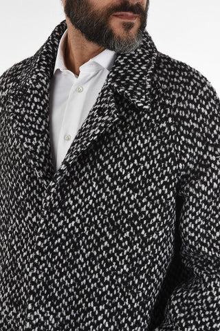 Bouclé 3 Button Coat