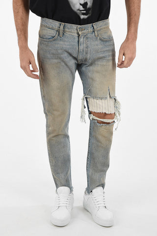  Distressed REWORKED slim fit jeans 17cm