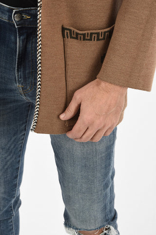 Hooded CRAZY MONKEY Reversible Cardigan
