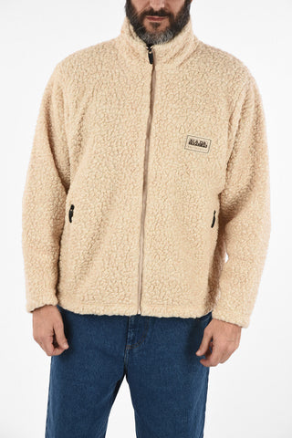 MARTINE ROSE full zip Teddy T-EMIN WOOL blouson