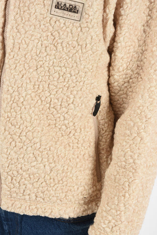 MARTINE ROSE full zip Teddy T-EMIN WOOL blouson