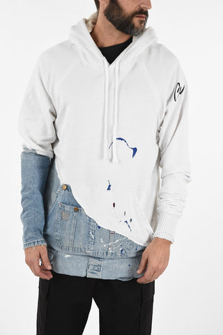 Sweatshirt with Denim Details