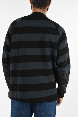 MARTINE ROSE awning striped B-GUINA crew-neck sweater