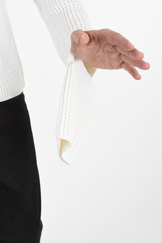 Maglia a Collo Alto in Cotone e Cashmere