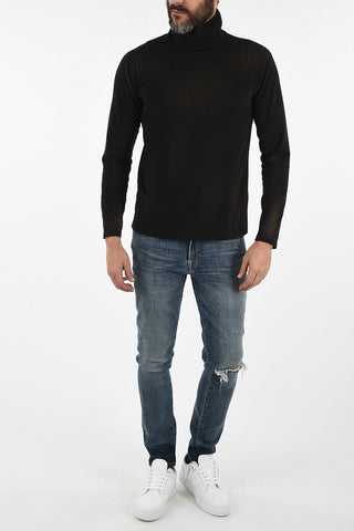 jersey Turtleneck Sweater