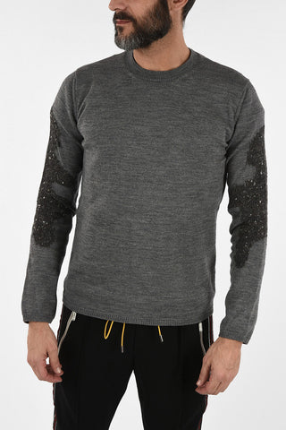 SHIRT Embroidered Crewneck Sweater