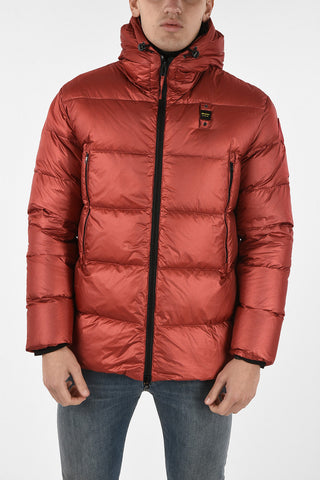 Hooded down jacket