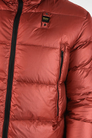 Hooded down jacket