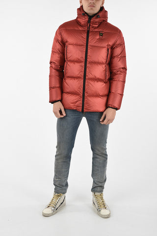 Hooded down jacket