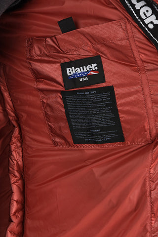 Hooded down jacket