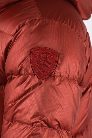 Hooded down jacket