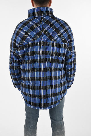 MARTINE ROSE A-ACHO hidden closure check Reversible Puffer blouson