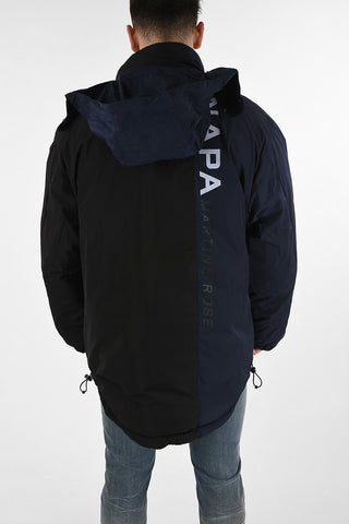MARTINE ROSE A-ACHO hidden closure check Reversible Puffer blouson