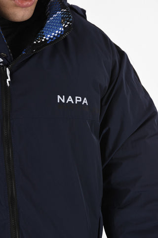 MARTINE ROSE A-ACHO hidden closure check Reversible Puffer blouson