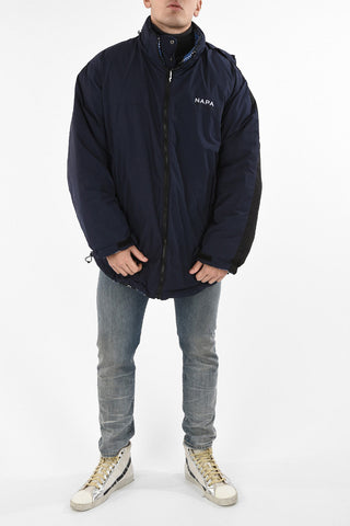 MARTINE ROSE A-ACHO hidden closure check Reversible Puffer blouson