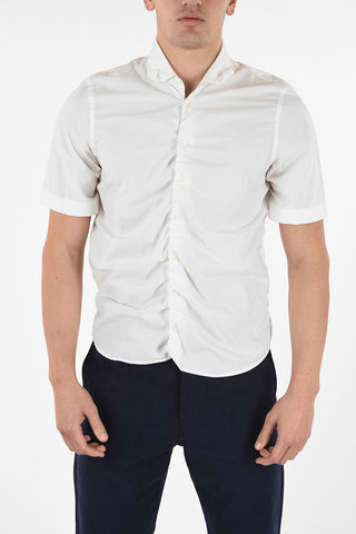 Short Sleeve Spread Collar Shirt