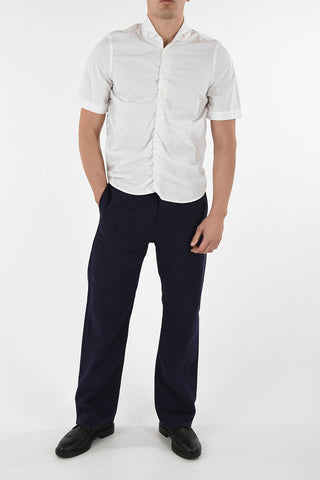 Short Sleeve Spread Collar Shirt
