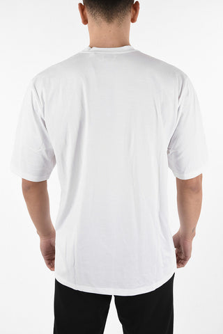T-shirt Destrutturata con Stampa