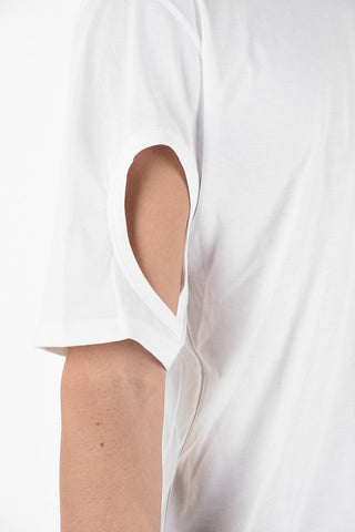 T-shirt Destrutturata con Stampa