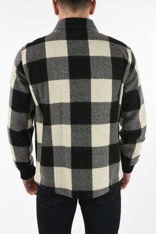Checked Blouson with Zip Closure