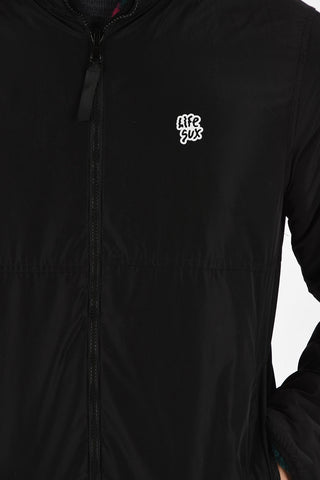 Animal Printed Fleece Reversible Jacket