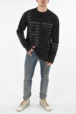 MARTINE ROSE Striped S-ATIC t-shirt