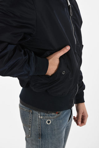full zip Reversibile bomber
