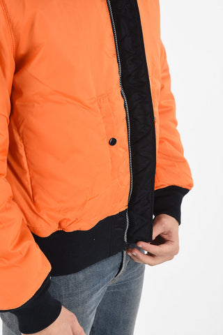 full zip Reversibile bomber