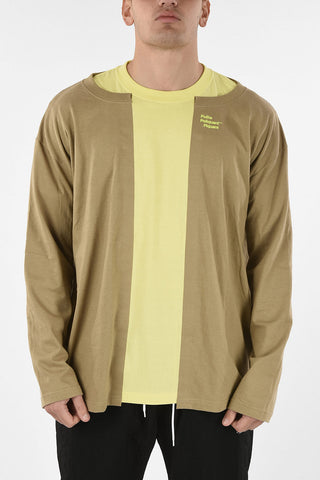 Double-layer Crew-neck Sweatshirt
