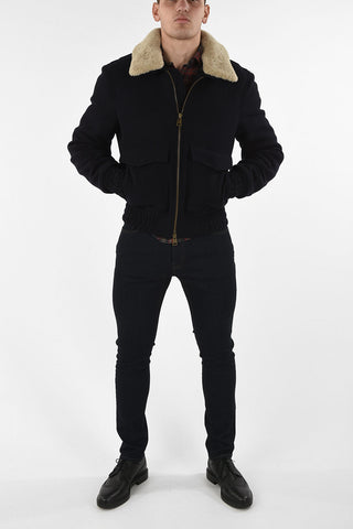 Montgomery with Shearling Collar