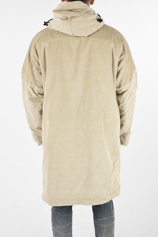 MARTINE ROSE corduroy A-PEALE hooded outerwear