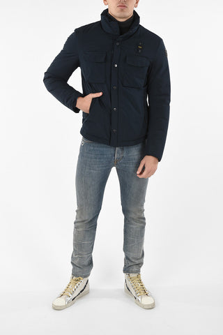 snap button utility fatigue jacket