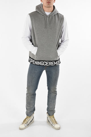 Hooded Sleeveless Sweatshirt
