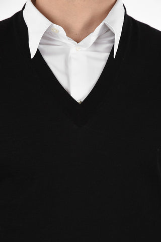 Virgin Wool V-neck Sweater