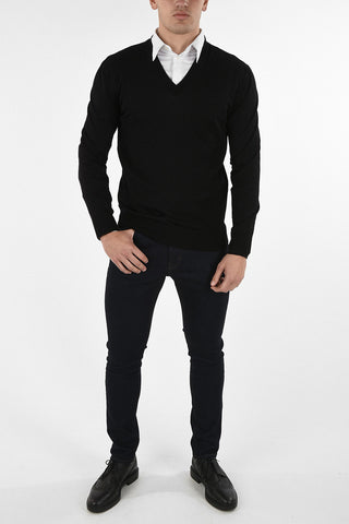 Virgin Wool V-neck Sweater