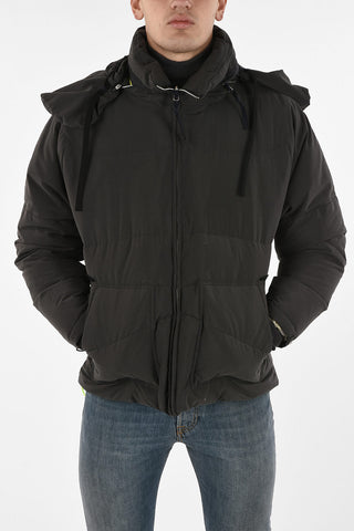 Down Jacket with Removable Hood
