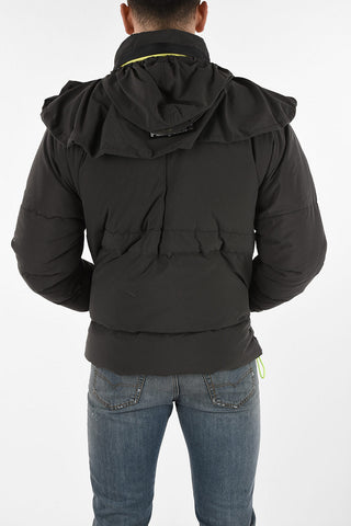 Down Jacket with Removable Hood