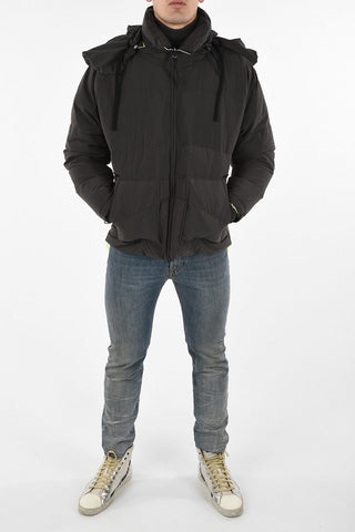 Down Jacket with Removable Hood