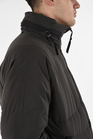 Down Jacket with Removable Hood