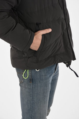 Down Jacket with Removable Hood