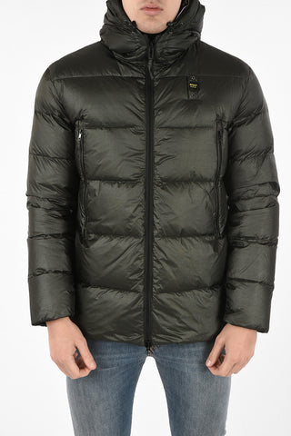 Hooded down jacket