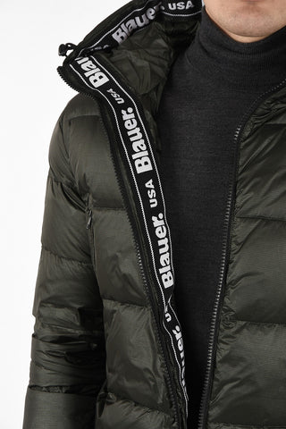 Hooded down jacket